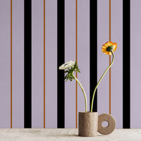 Retro Colors Modern Stripes Wallpaper