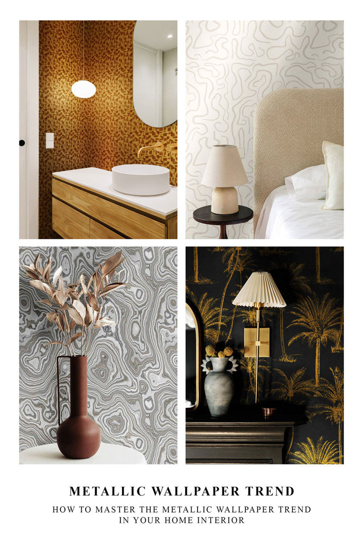 Metallic Wallpaper Trend