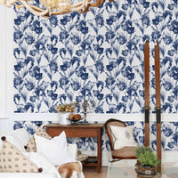 Garden Of Blue Tulips Removable Wallpaper