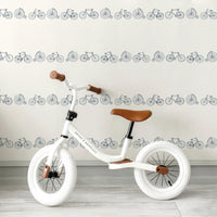 Minimalistic Vintage Bike Print Wallpaper