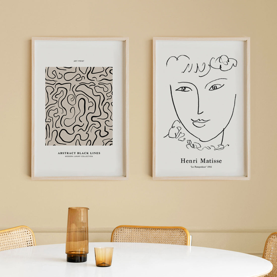 Abstract Henri Matisse Poster Duo Pack + Free FedEx Delivery