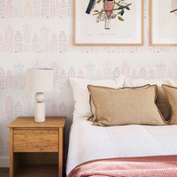 Vintage Houses Removable Wallpaper