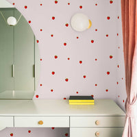 Tiny Strawberries Removable Wallpaper