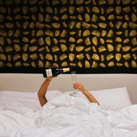 Gold Abstract Oysters Removable Wallpaper