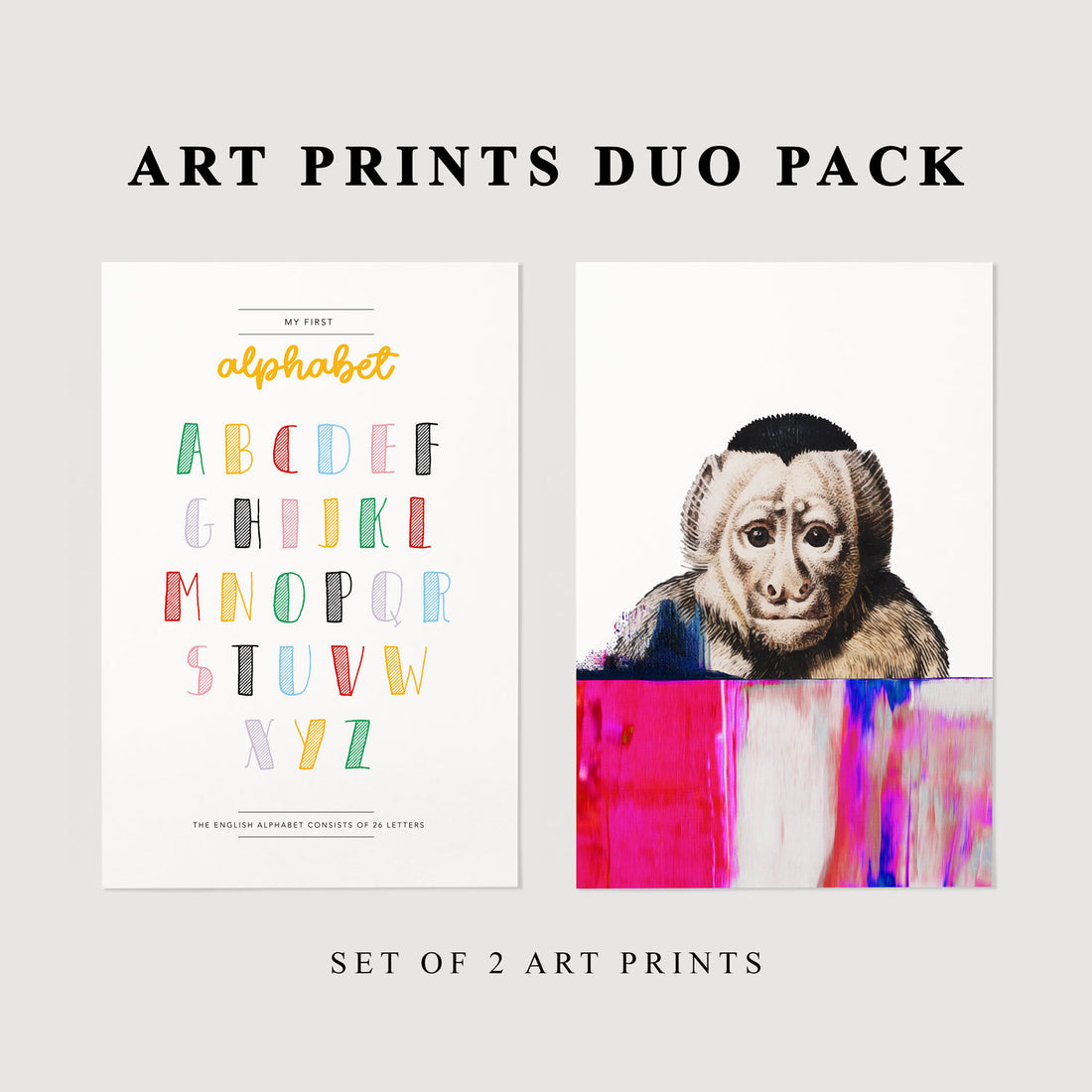 Eclectic Monkey Poster Duo Pack + Free FedEx Delivery