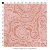 Pink Malachite Pattern Design Fabric