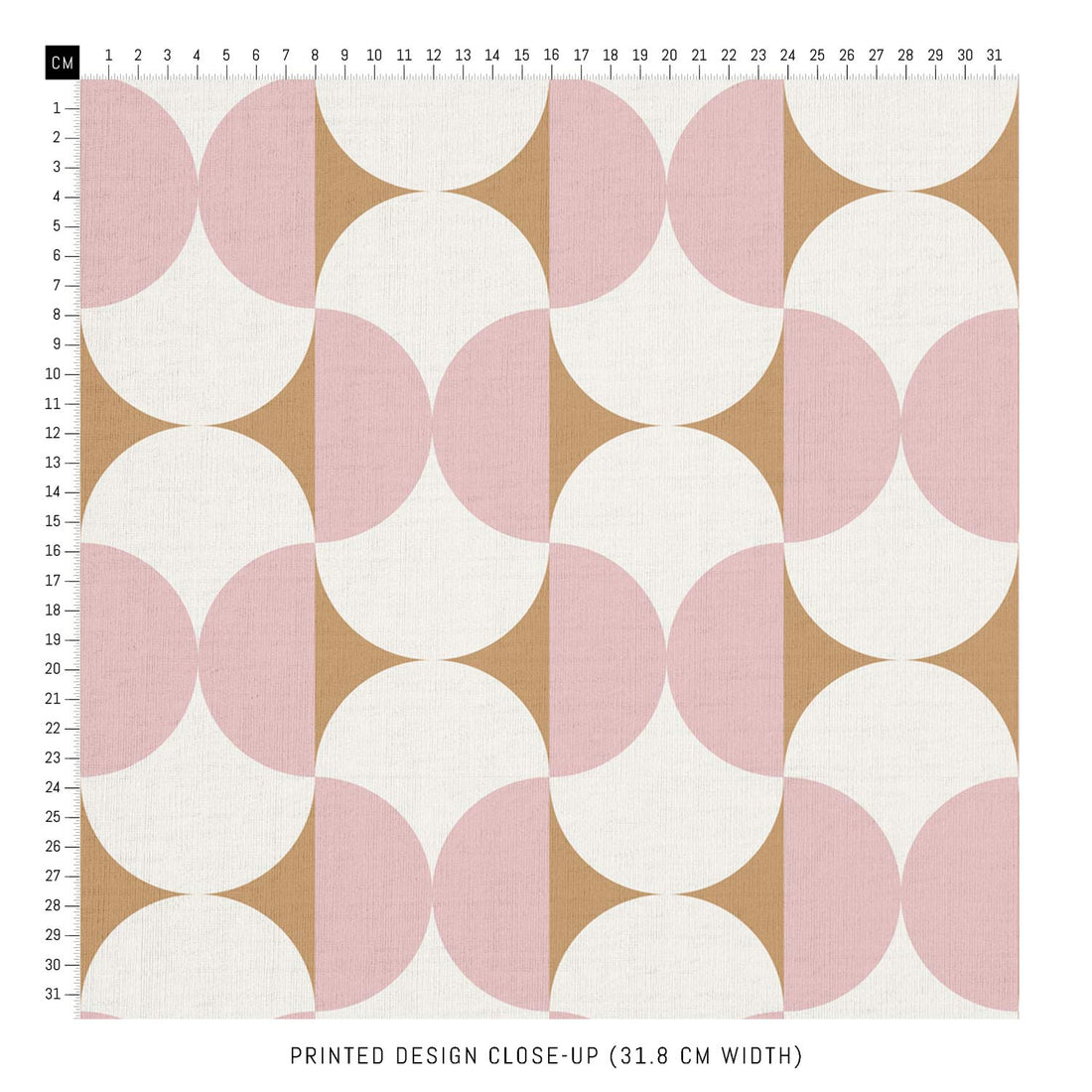 Pink Geometric Design Printed Fabric