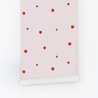 Tiny Strawberries Removable Wallpaper