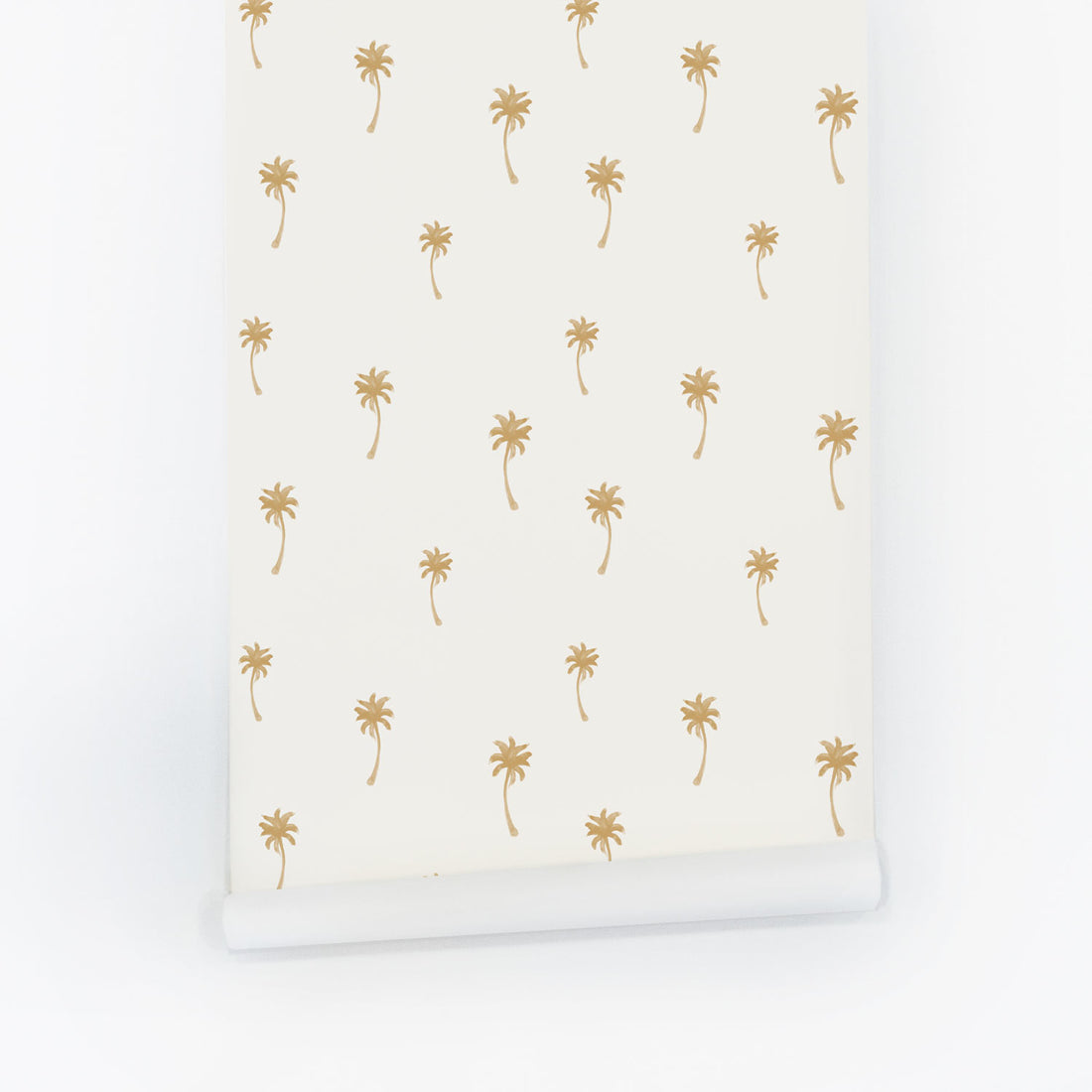 Tiny Palms In Ochre Removable Wallpaper