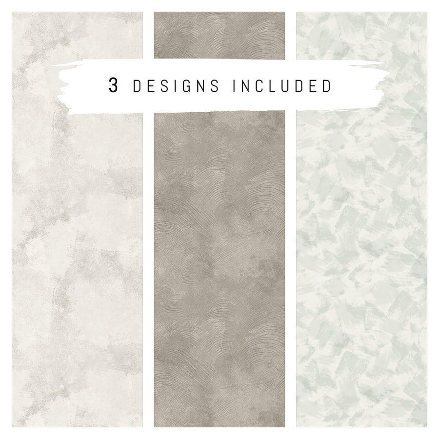 Wallpaper Sample Bundle - 3 Limewash Wallpaper Design Samples