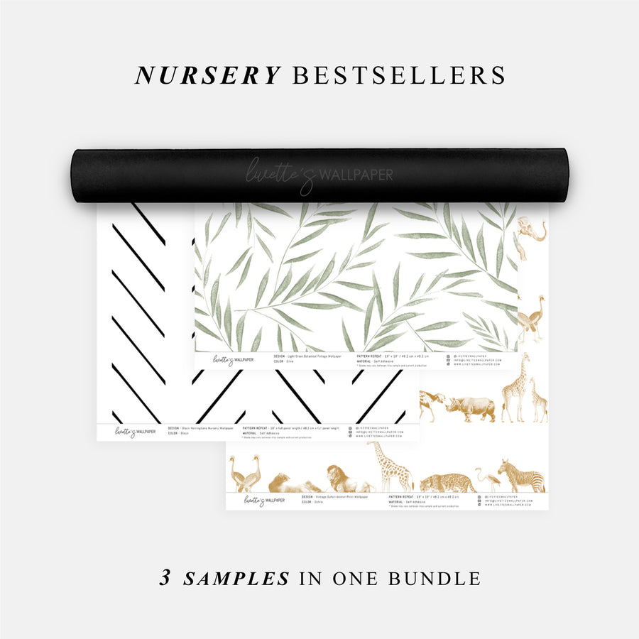 Wallpaper Sample Bundle - 3 Nursery Samples