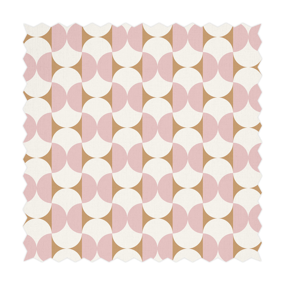 Pink Geometric Design Printed Fabric