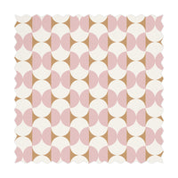 Pink Geometric Design Printed Fabric