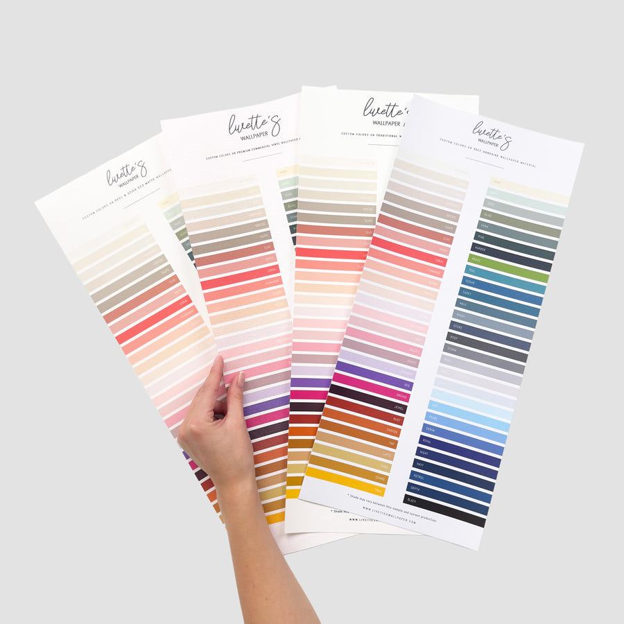 Premium Commercial Vinyl Wallpaper Color Palette