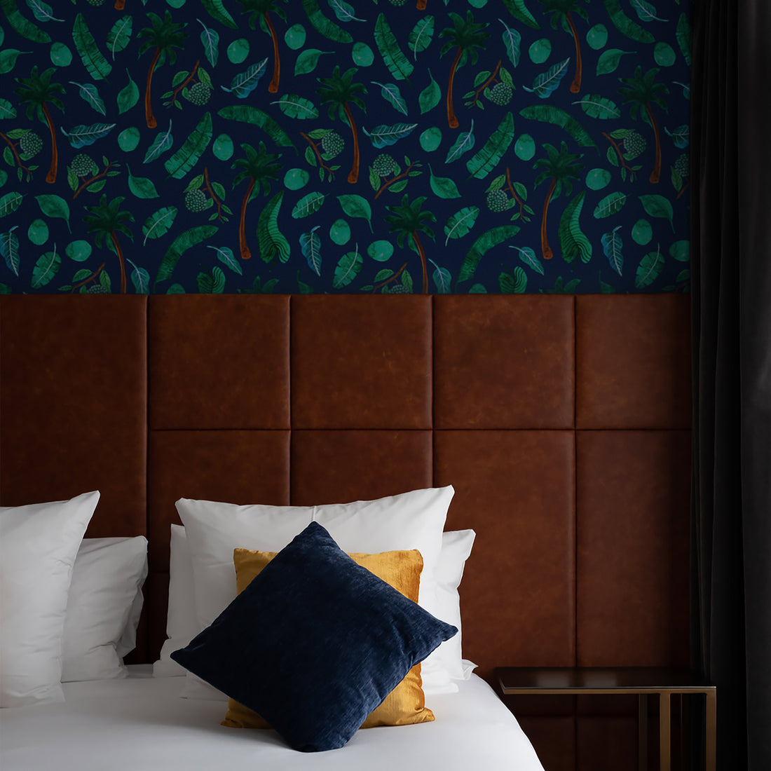 elegant tropical bedroom wallpaper african print