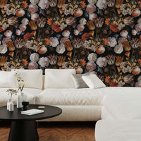 Dark Vintage Flower Bouquet removable wallpaper