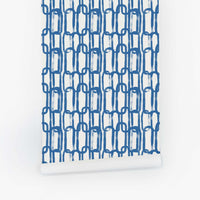 blue brush stroke design removable wallpaper