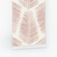 Pink Palm Leaf Wallpaper