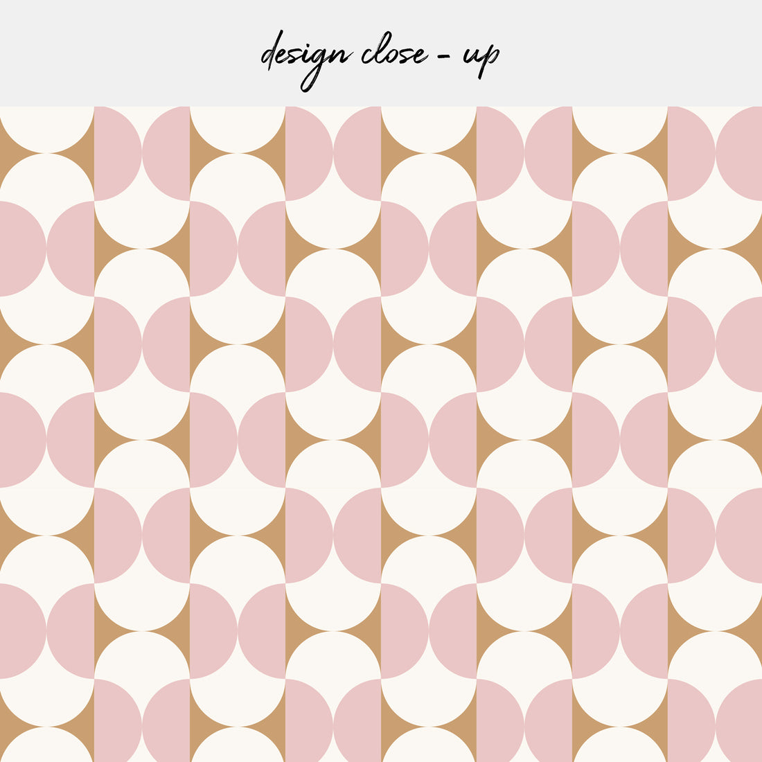 Modern Geometric Scallop Print Backsplash