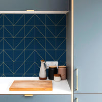 chevron backsplash kitchen interior