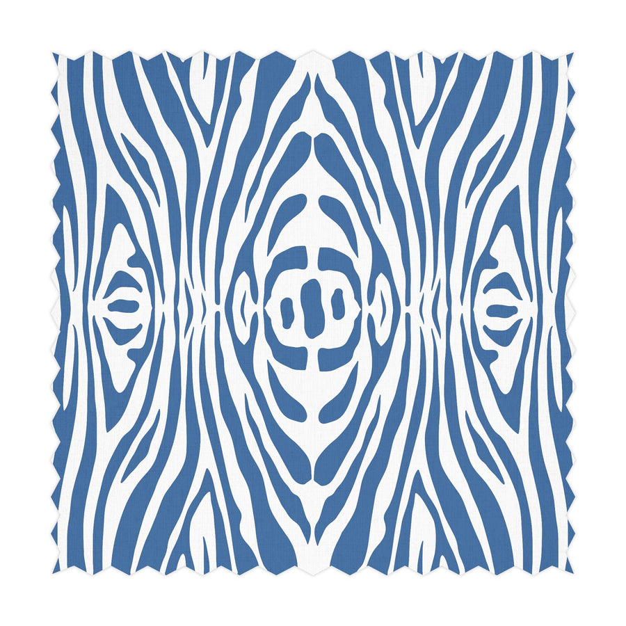 animal print printed fabric in light blue