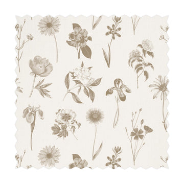 vintage floral design printed fabric