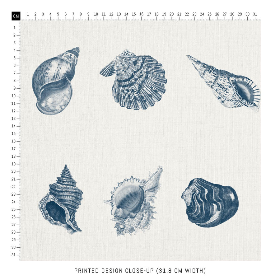 coastal seashell print tablecloth design