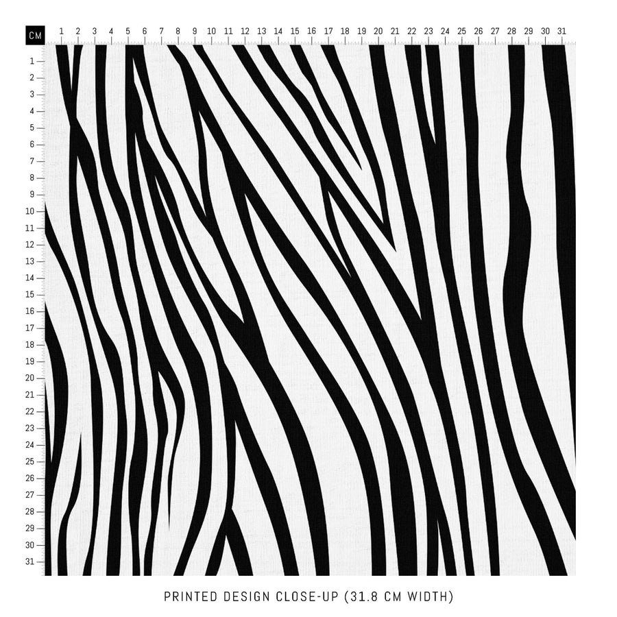 black and white animal print fabric design