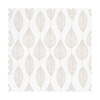 neutral color leaves print fabric design
