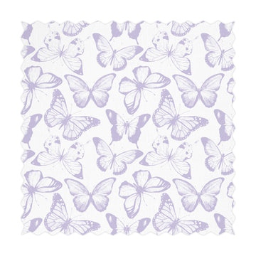 light purple butterfly print fabric