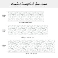 peel and stick backsplash grey design dimensions