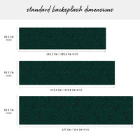dark green stone patterned peel and stick backsplash dimensions