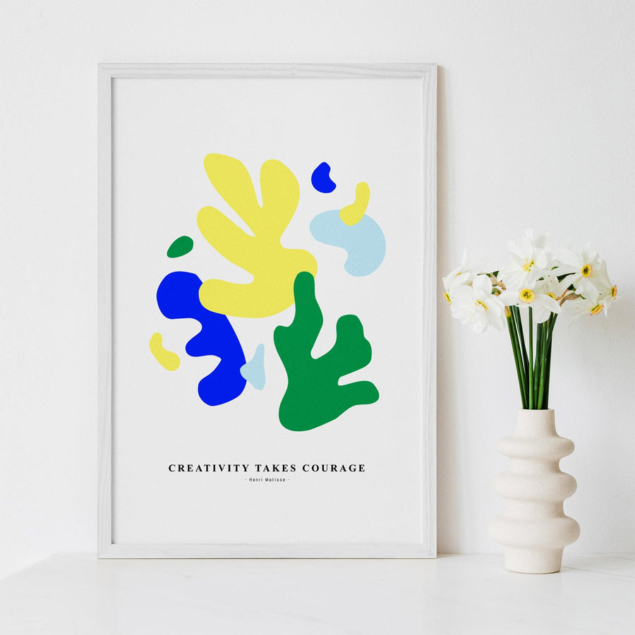 colorful and bright matisse print for home design
