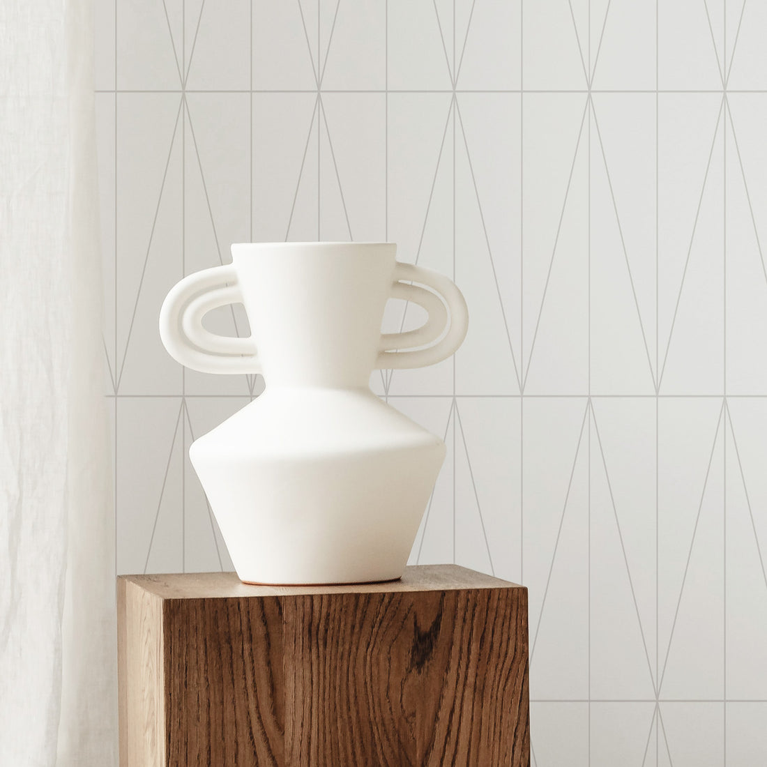 simple grey geometric lines wallpaper design peel and stick