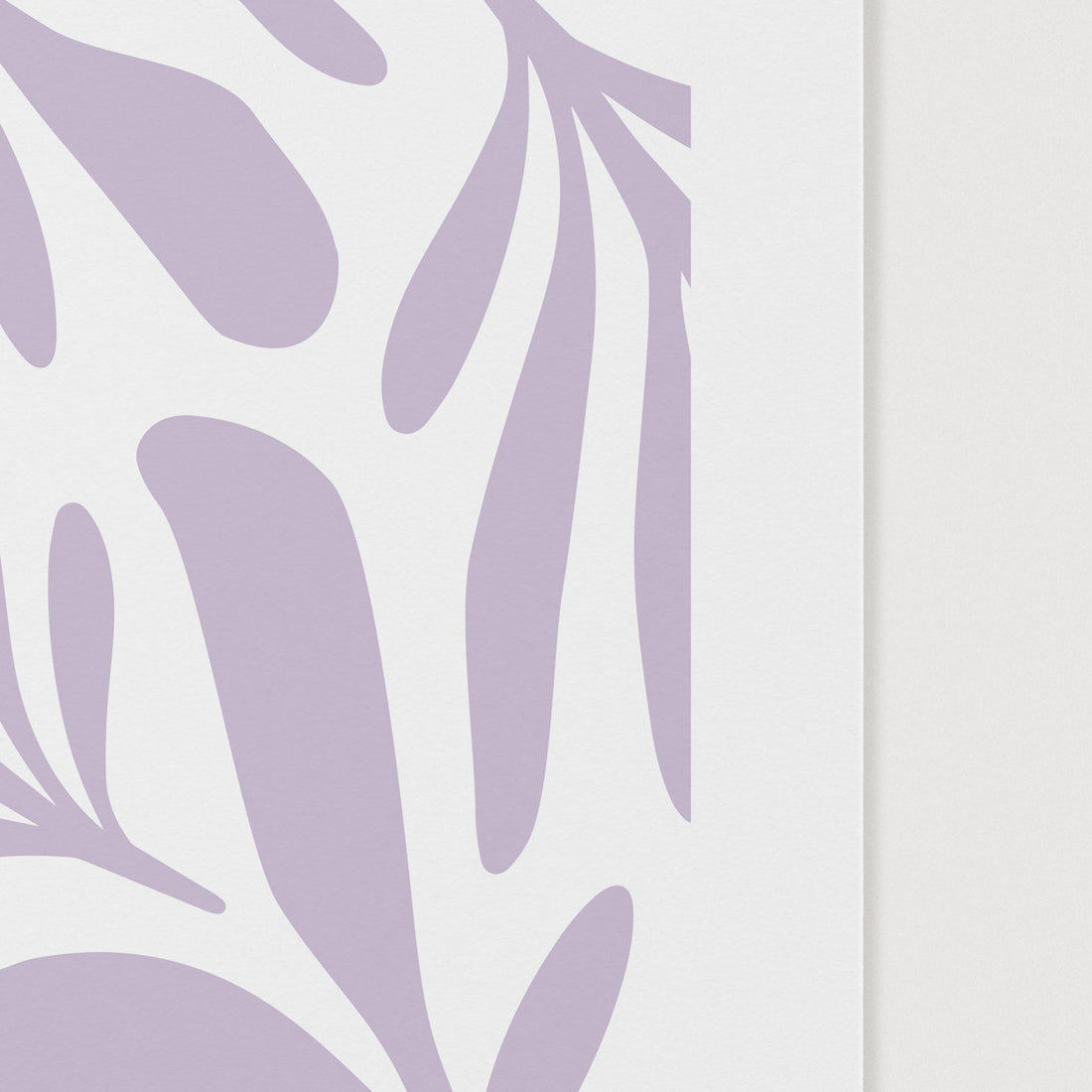 close up of lavender botanical leaves art print