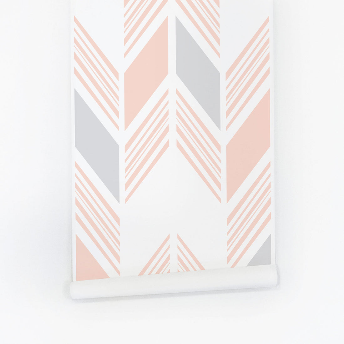 Pastel pink tribal removable wallpaper for girls room