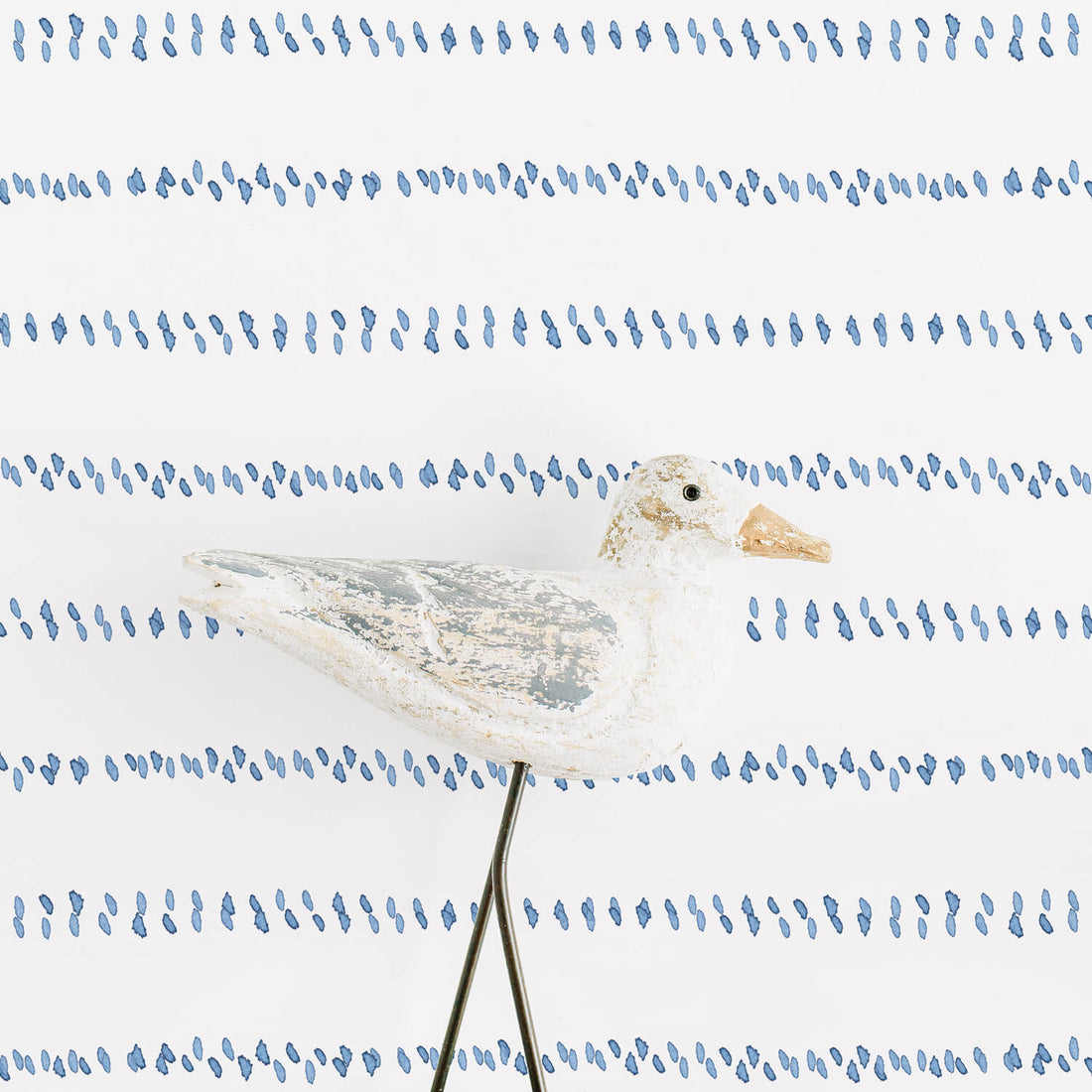 tiny blue dots print removable wallpaper for surf theme interior