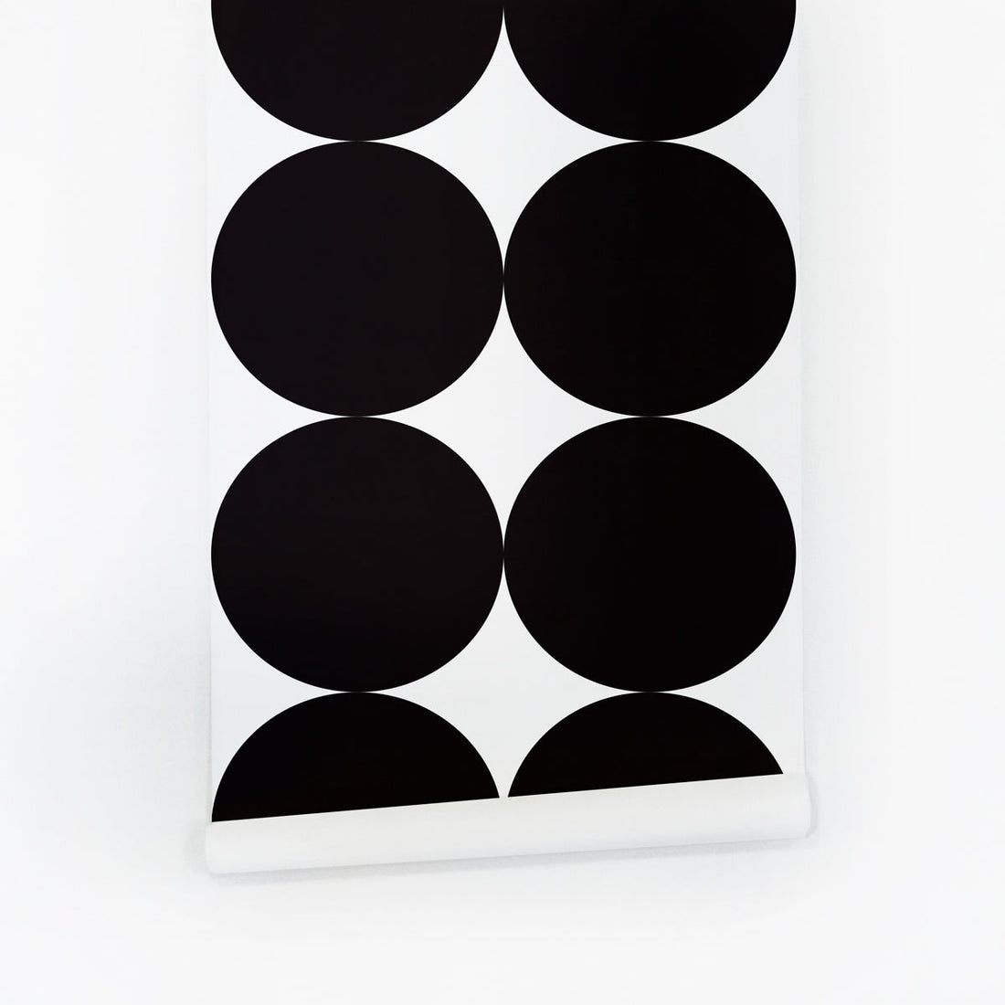 Large black dots self adhesive wallpaper