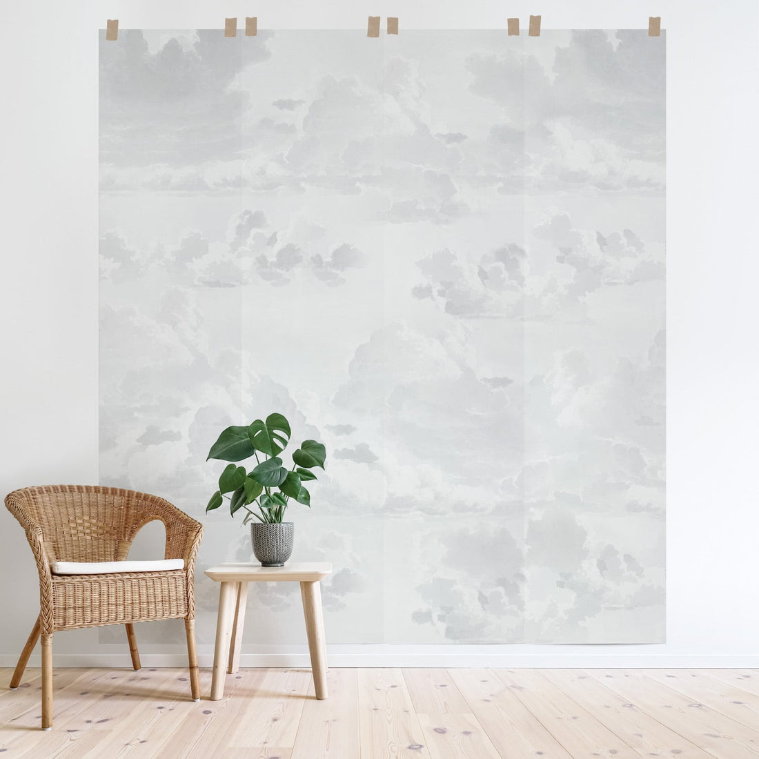 Dreamy Vintage Clouds Wall Mural