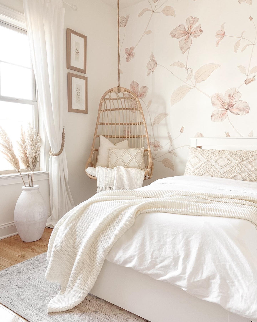 Soft Floral Design wall mural