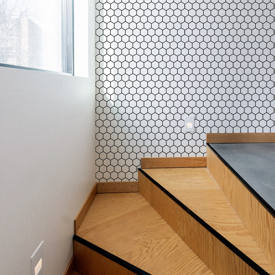 Hexagon tiles removable wallpaper