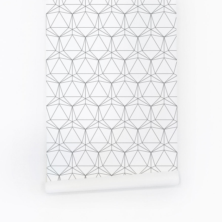 interesting geometric lines wallpaper design in peel and stick
