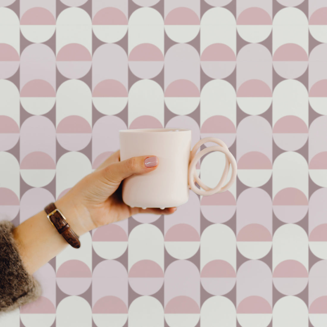 cute pink wallpaper with circles
