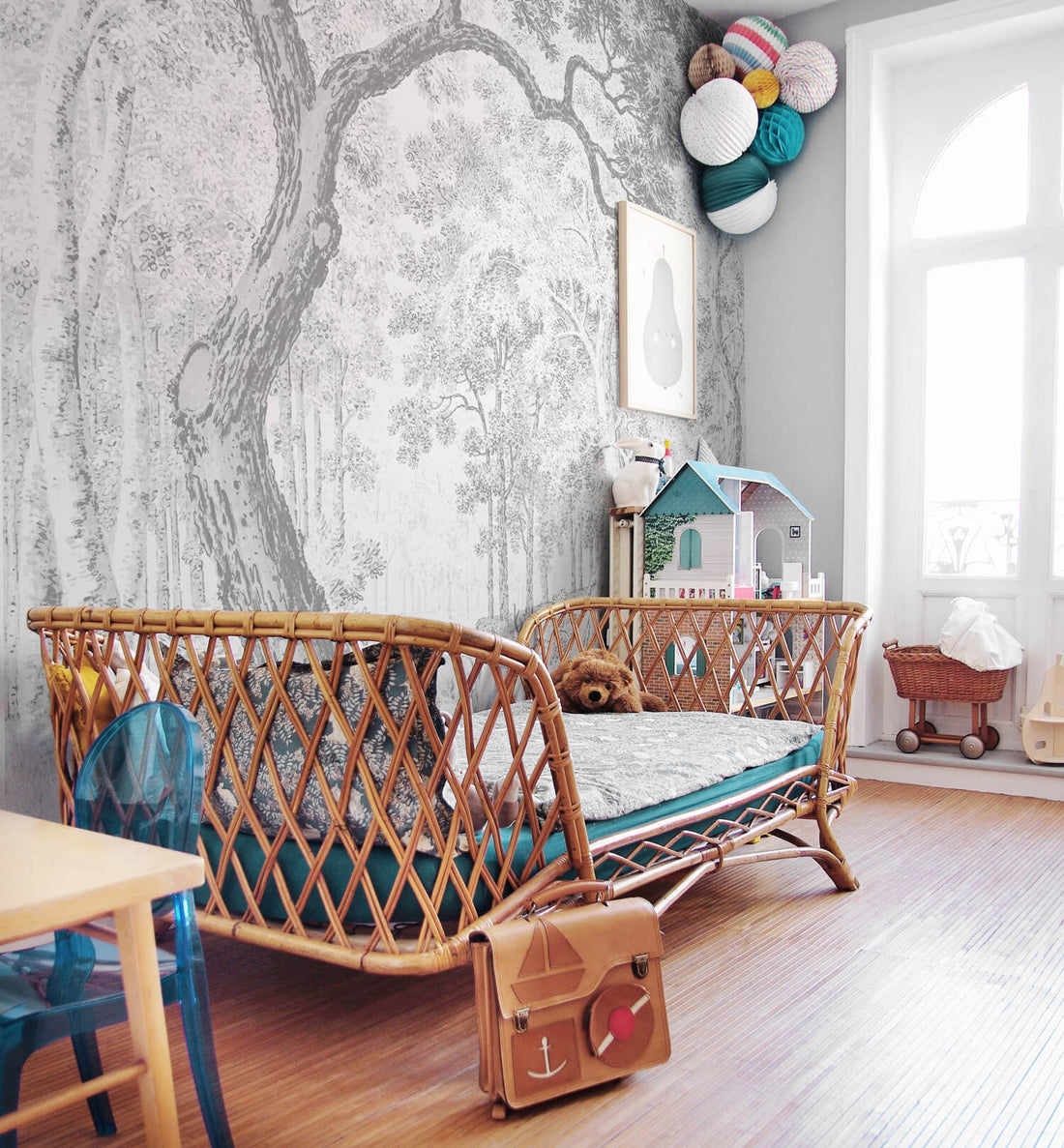 11 Gorgeous Ways to use Wallpaper in your Nursery  Alphadorable  Custom  nursery art and decor