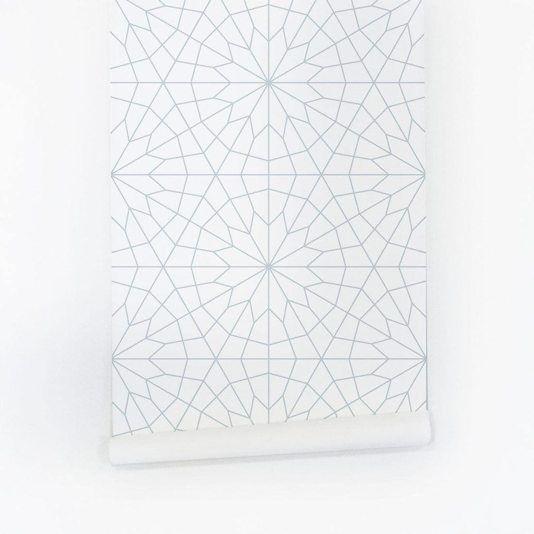 modern light blue geometric shapes pattern removable wallpaper