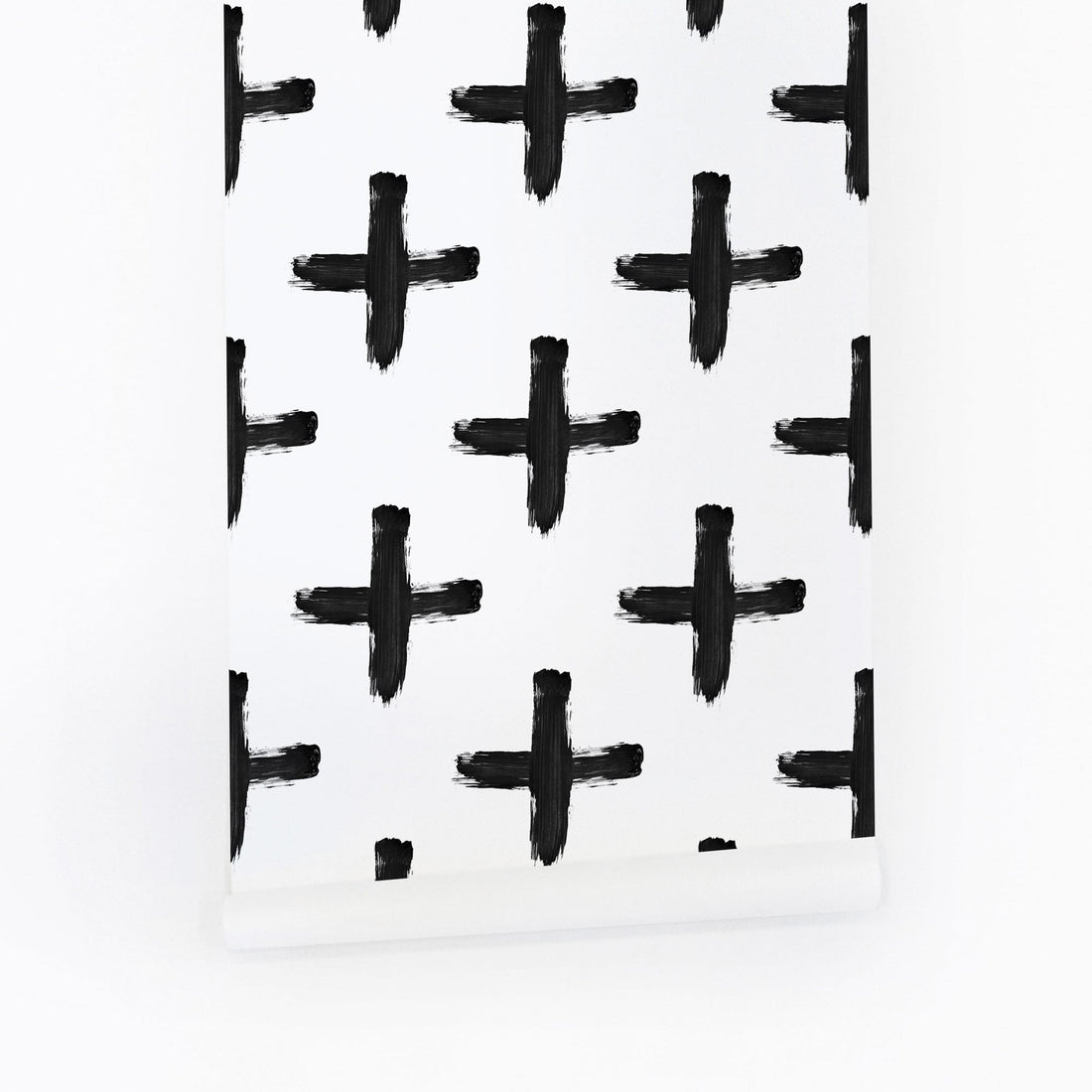 black and white cross pattern removable wallpaper