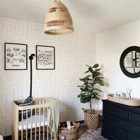 Soft Paintbrush Maze removable wallpaper