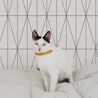 simple black graphic lines removable wallpaper by livettes