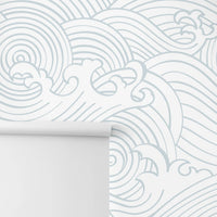 Coastal style removable wallpaper